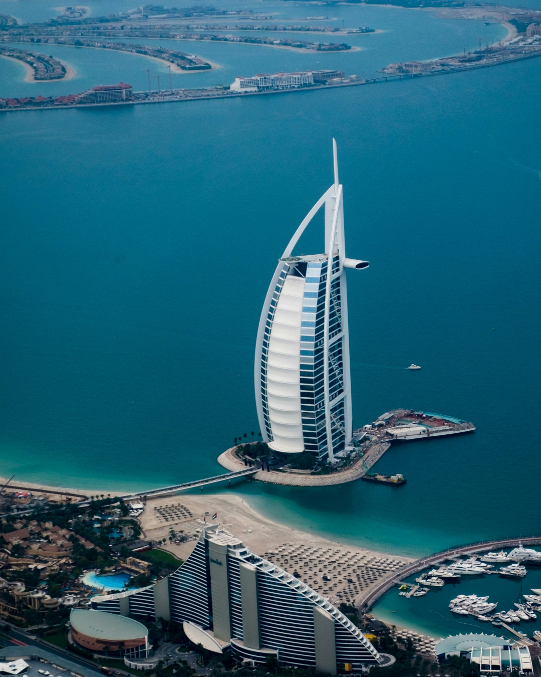 Burj Al Arab on the Dubai coastline